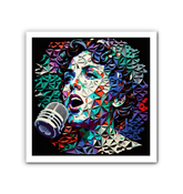 New Wave Synth Wrapped Canvas